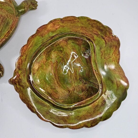 Vintage Snapper Turtle Large Trinket Box Figurine Removable Shell 1970 - Picture 11 of 13